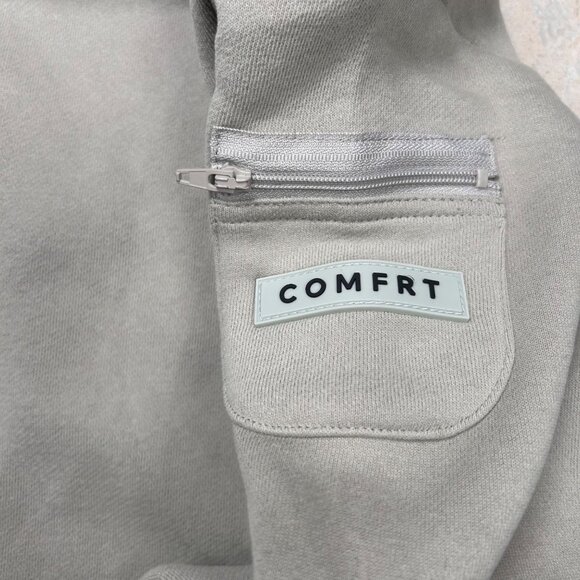 COMFRT Travel Essentials Weighted Hoodie XL Silver Gray Loungewear Casual School - Picture 4 of 4